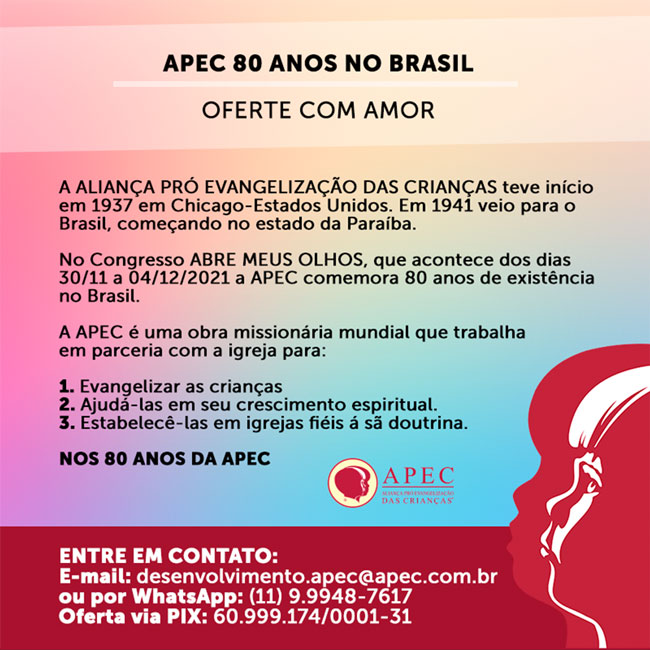 APEC 80 ANOS – OFERTE COM AMOR